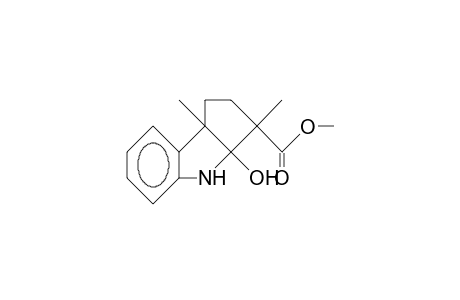 3a-Hydroxy-3,8b-dimethyl-1,2,3,3a,4,8b-hexahydro-cyclopent(B)indole-3-carboxylic acid, methyl ester