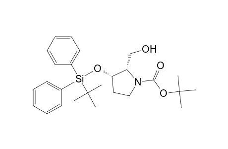 (2S,3S)-3-[tert-butyl(diphenyl)silyl]oxy-2-(hydroxymethyl)-1-pyrrolidinecarboxylic acid tert-butyl ester