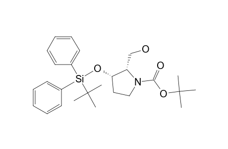 (2S,3S)-3-[tert-butyl(diphenyl)silyl]oxy-2-(hydroxymethyl)-1-pyrrolidinecarboxylic acid tert-butyl ester