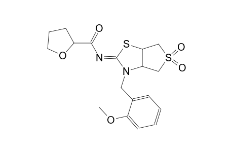 2-furancarboxamide, tetrahydro-N-((2Z)-tetrahydro-3-[(2-methoxyphenyl)methyl]-5,5-dioxidothieno[3,4-d]thiazol-2(3H)-ylidene)-