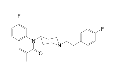 N-(3-Fluorophenyl)-N-(1-[2-(4-fluorophenyl)ethyl]piperidin-4-yl)-2-methylprop-2-enamide