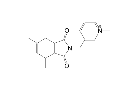 3-[(4,6-dimethyl-1,3-dioxo-1,3,3a,4,7,7a-hexahydro-2H-isoindol-2-yl)methyl]-1-methylpyridinium