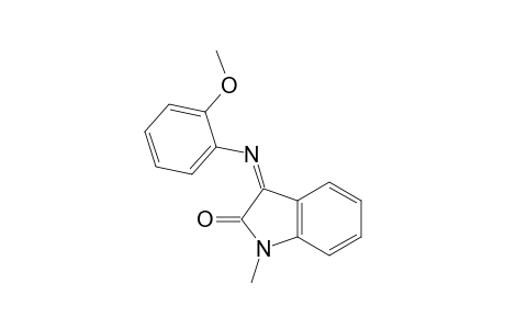 2H-Indol-2-one, 1,3-dihydro-3-[(2-methoxyphenyl)imino]-1-methyl-