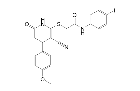 acetamide, 2-[[3-cyano-1,4,5,6-tetrahydro-4-(4-methoxyphenyl)-6-oxo-2-pyridinyl]thio]-N-(4-iodophenyl)-