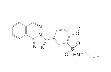 2-methoxy-5-(6-methyl[1,2,4]triazolo[3,4-a]phthalazin-3-yl)-N-propylbenzenesulfonamide