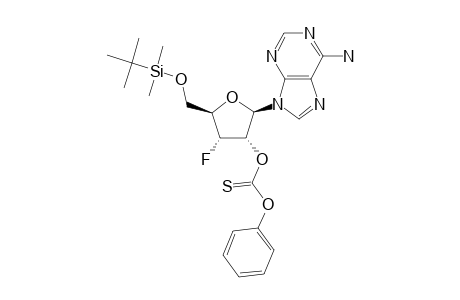 5'-O-(TERT.-BUTYLDIMETHYLSILYL)-3'-DEOXY-3'-FLUORO-2'-O-(PHENOXYTHIOCARBONYL)-ADENOSINE
