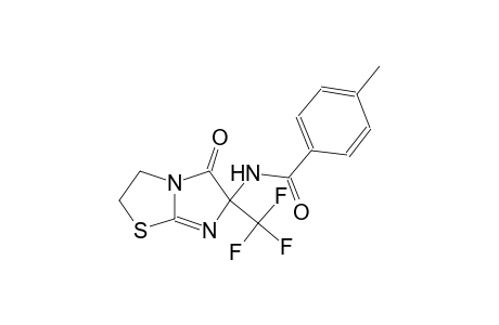 4-methyl-N-[5-oxo-6-(trifluoromethyl)-2,3,5,6-tetrahydroimidazo[2,1-b][1,3]thiazol-6-yl]benzamide