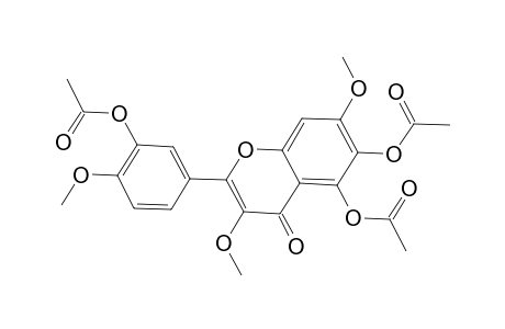 4H-1-Benzopyran-4-one, 5,6-bis(acetyloxy)-2-[3-(acetyloxy)-4-methoxyphenyl]-3,7-dimethoxy-