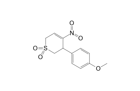 3-(4-Methoxyphenyl)-4-nitro-3,6-dihydro-2H-thiopyran 1,1-dioxide