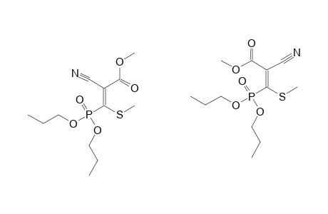METHYL-2-CYANO-3-METHYLTHIO-3-(DI-N-PROPOXYPHOSPHONYL)-ACRYLATE