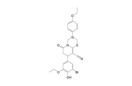 2H,6H-pyrido[2,1-b][1,3,5]thiadiazine-9-carbonitrile, 8-(3-bromo-5-ethoxy-4-hydroxyphenyl)-3-(4-ethoxyphenyl)-3,4,7,8-tetrahydro-6-oxo-