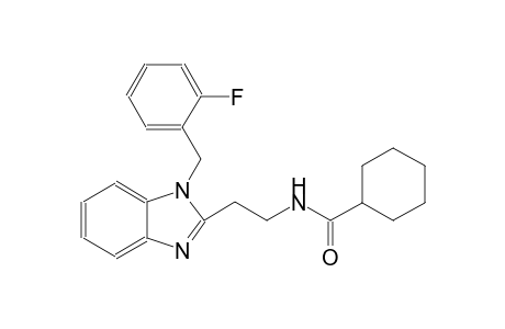 cyclohexanecarboxamide, N-[2-[1-[(2-fluorophenyl)methyl]-1H-benzimidazol-2-yl]ethyl]-