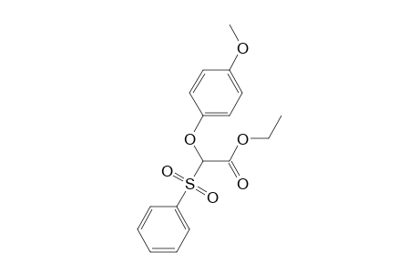 Ethyl 2-benzenesulfonyl-2-(4-methoxyphenoxy)acetate