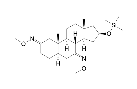 16.BETA.-[(TRIMETHYLSILYL)OXY]-5.ALPHA.-ANDROSTAN-2,7-DIONE(2,7-DI-O-METHYLOXIME)