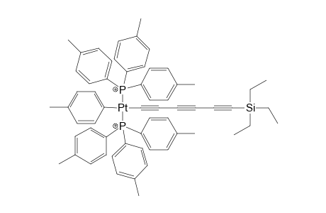 trans-[Pt(p-tol){P(p-tol)3}2{tri(ethynyl)triethylsilane}] [PtC6Si]