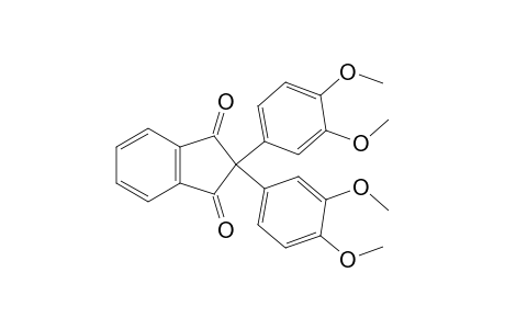 2,2-bis(3,4-dimethoxyphenyl)indane-1,3-dione