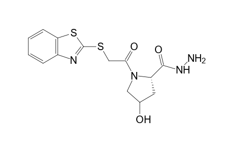 2-Benzothiazolylthioacetyl L-hydroxyproline hydrazide
