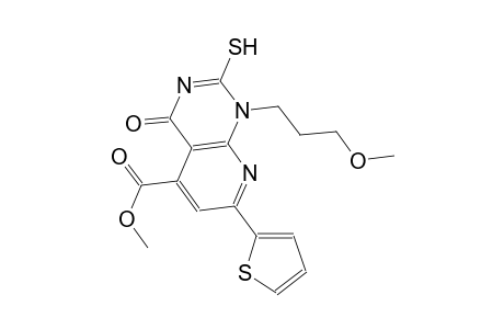 pyrido[2,3-d]pyrimidine-5-carboxylic acid, 1,4-dihydro-2-mercapto-1-(3-methoxypropyl)-4-oxo-7-(2-thienyl)-, methyl ester