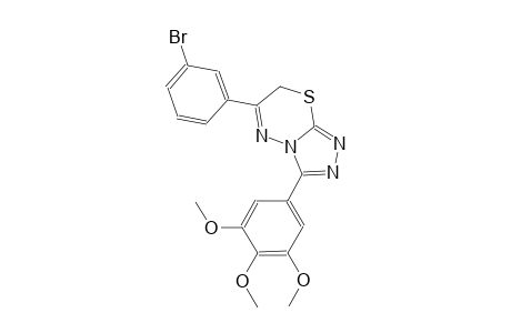 6-(3-bromophenyl)-3-(3,4,5-trimethoxyphenyl)-7H-[1,2,4]triazolo[3,4-b][1,3,4]thiadiazine