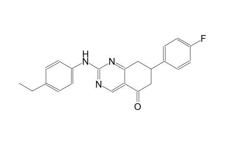 2-(4-ethylanilino)-7-(4-fluorophenyl)-7,8-dihydro-5(6H)-quinazolinone