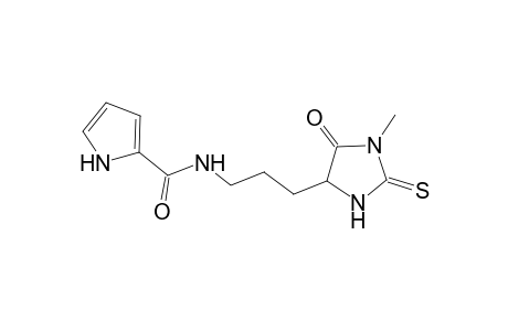 N-[3-(1-methyl-5-oxidanylidene-2-sulfanylidene-imidazolidin-4-yl)propyl]-1H-pyrrole-2-carboxamide