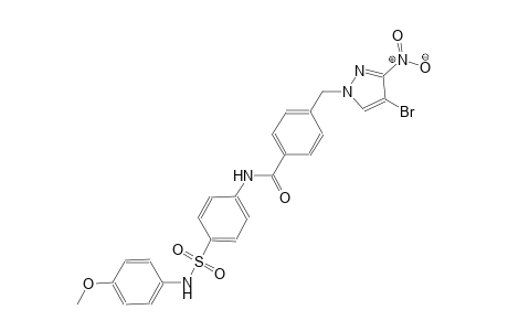 4-[(4-bromo-3-nitro-1H-pyrazol-1-yl)methyl]-N-{4-[(4-methoxyanilino)sulfonyl]phenyl}benzamide