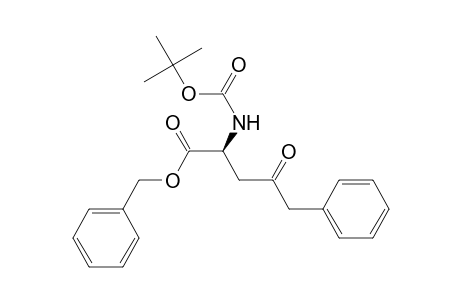 Benzyl 2(S)-[(tert-butoxycarbonyl)amino]-4-oxo-5-phenylpentanoate