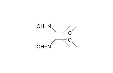 cis-1,2-Bis(hydroxyimino)-3,4-dimethoxy-3,4-dimethyl-cyclobutane