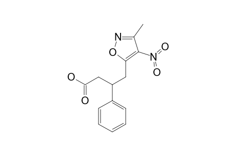 4-(3-METHYL-4-NITROISOXAZOL-5-YL)-3-PHENYLBUTANOIC-ACID