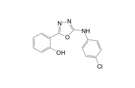 2-(2-Hydroxyphenyl)-5-(4-chlorophenyl)amino-1,3,4-oxadiazole