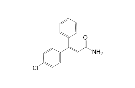 (E)-3-(4-chlorophenyl)-3-phenyl-2-propenamide