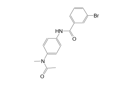 N-{4-[acetyl(methyl)amino]phenyl}-3-bromobenzamide