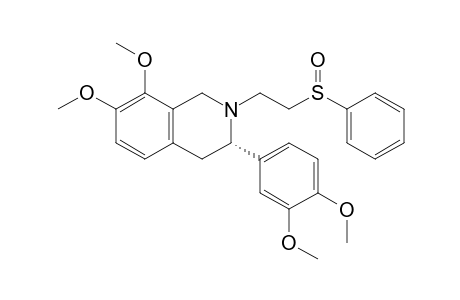 (3S)-2-[2-(benzenesulfinyl)ethyl]-3-(3,4-dimethoxyphenyl)-7,8-dimethoxy-3,4-dihydro-1H-isoquinoline