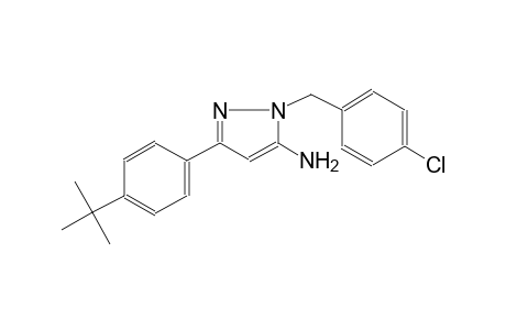 3-(4-tert-butylphenyl)-1-(4-chlorobenzyl)-1H-pyrazol-5-ylamine