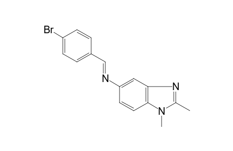 N-[(E)-(4-Bromophenyl)methylidene]-1,2-dimethyl-1H-benzimidazol-5-amine