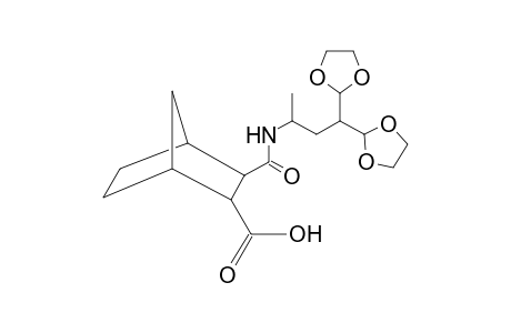 3-(3,3-bis-[1,3]dioxolan-2-yl-1-methyl-propylcarbamoyl)-bicyclo[2.2.1]heptane-2-carboxylic acid