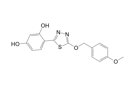 2-(2',4'-Dihydroxyphenyl)-5-[(p-methoxybenzyl)oxy]-1,3,4-thiadiazole