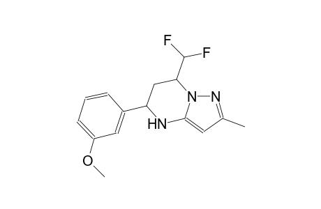 7-(difluoromethyl)-5-(3-methoxyphenyl)-2-methyl-4,5,6,7-tetrahydropyrazolo[1,5-a]pyrimidine