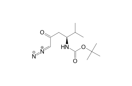 (S)-1-Diazo-4-[(t-butoxycarbonyl)amino]-5-methylhexan-2-one