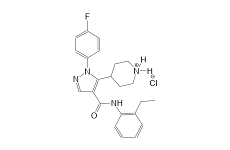 piperidinium, 4-[4-[[(2-ethylphenyl)amino]carbonyl]-1-(4-fluorophenyl)-1H-pyrazol-5-yl]-, chloride