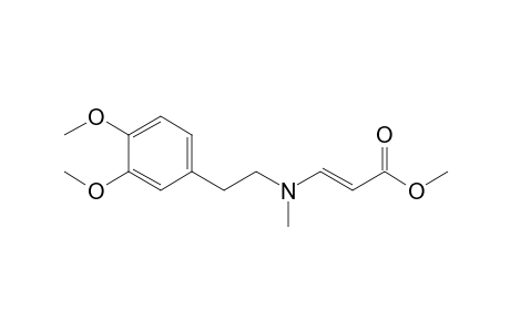 (E)-3-[2-(3,4-dimethoxyphenyl)ethyl-methylamino]-2-propenoic acid methyl ester