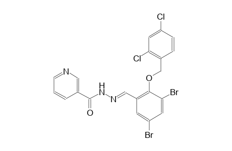 3-pyridinecarboxylic acid, 2-[(E)-[3,5-dibromo-2-[(2,4-dichlorophenyl)methoxy]phenyl]methylidene]hydrazide