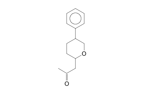 2-Propanone, 1-(tetrahydro-5-phenyl-2H-pyran-2-yl)-