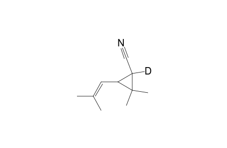 Cyclopropane-1-D-carbonitrile, 2,2-dimethyl-3-(2-methyl-1-propenyl)-, cis-
