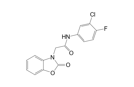 1,3-Benzoxazole-3-acetamide, N-(3-chloro-4-fluorophenyl)-2,3-dihydro-2-oxo-
