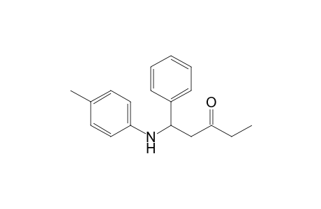 1-(4-Methylanilino)-1-phenyl-3-pentanone