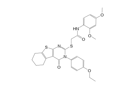 N-(2,4-dimethoxyphenyl)-2-{[3-(4-ethoxyphenyl)-4-oxo-3,4,5,6,7,8-hexahydro[1]benzothieno[2,3-d]pyrimidin-2-yl]sulfanyl}acetamide