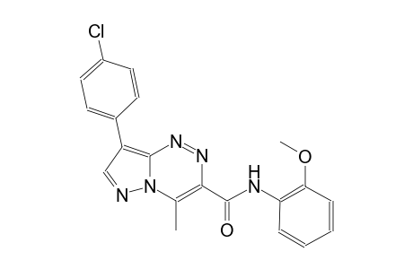 pyrazolo[5,1-c][1,2,4]triazine-3-carboxamide, 8-(4-chlorophenyl)-N-(2-methoxyphenyl)-4-methyl-