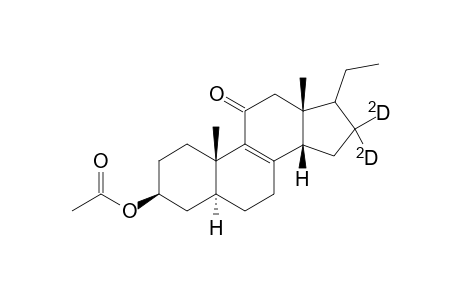 16,16-D2-3b-acetoxy-5a,14b-pregn-8-en-11-one