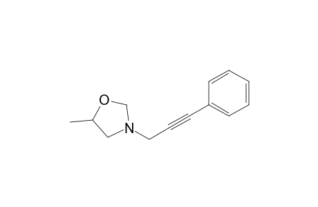 5-Methyl-3-(3-phenylprop-2-yn-1-yl)-1,3-oxazolidine